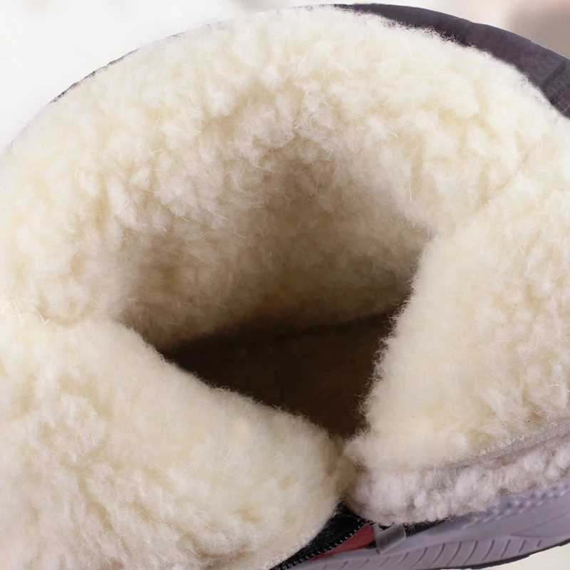 

Women snow boots elastic band women winter boots waterproof snow boots women thick plush ankle boots for -40 degrees