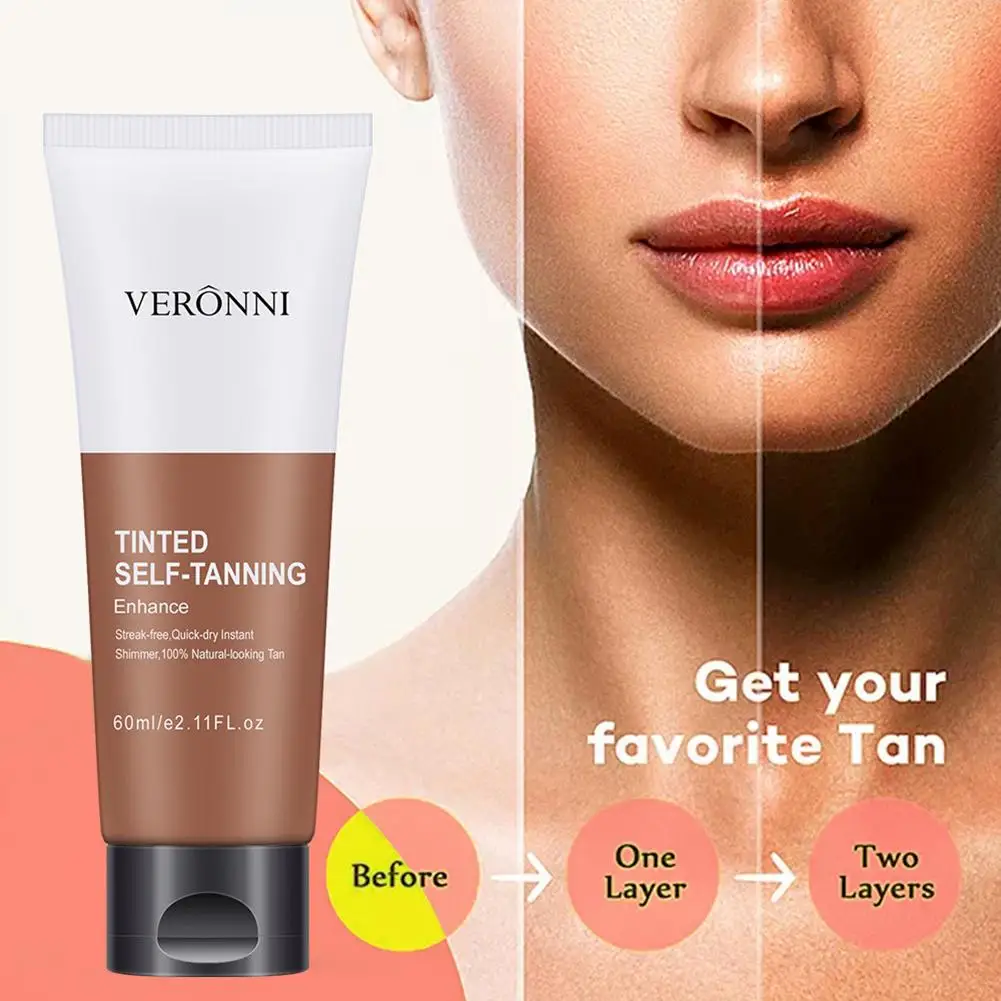 Suntan Self Tanning Cream Stay Bronze Self Sun Tan Tanning Enhance Day Tanning Cream Face Body Bronzer Sunscreen Tanner Lotion