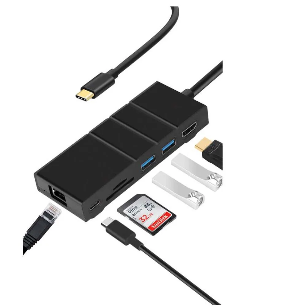 USB коммутатор usb-хаб 3 0 Type-C к HDMI портативный HDTV конвертер адаптер для Android