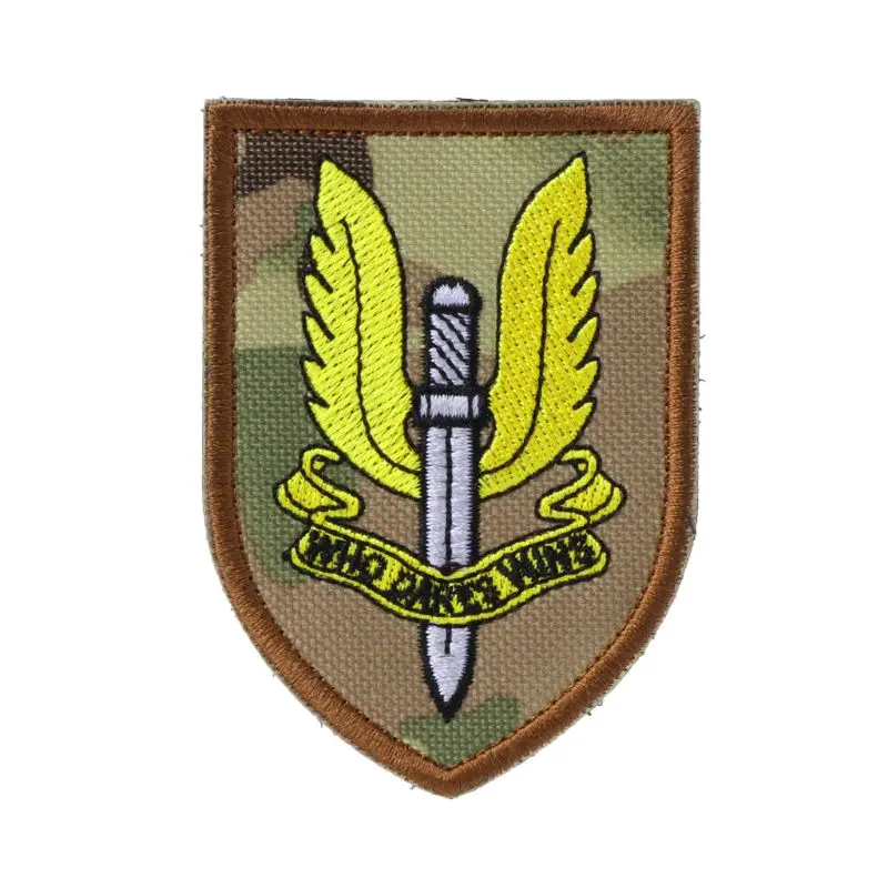 Британская армия SAS специальный воздушный сервис спецназ 3D нашивка на крючок