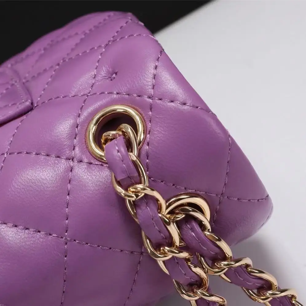

Classic fashion female luxury designer classic diamond counter metal high-end leather original quality cross-body bag