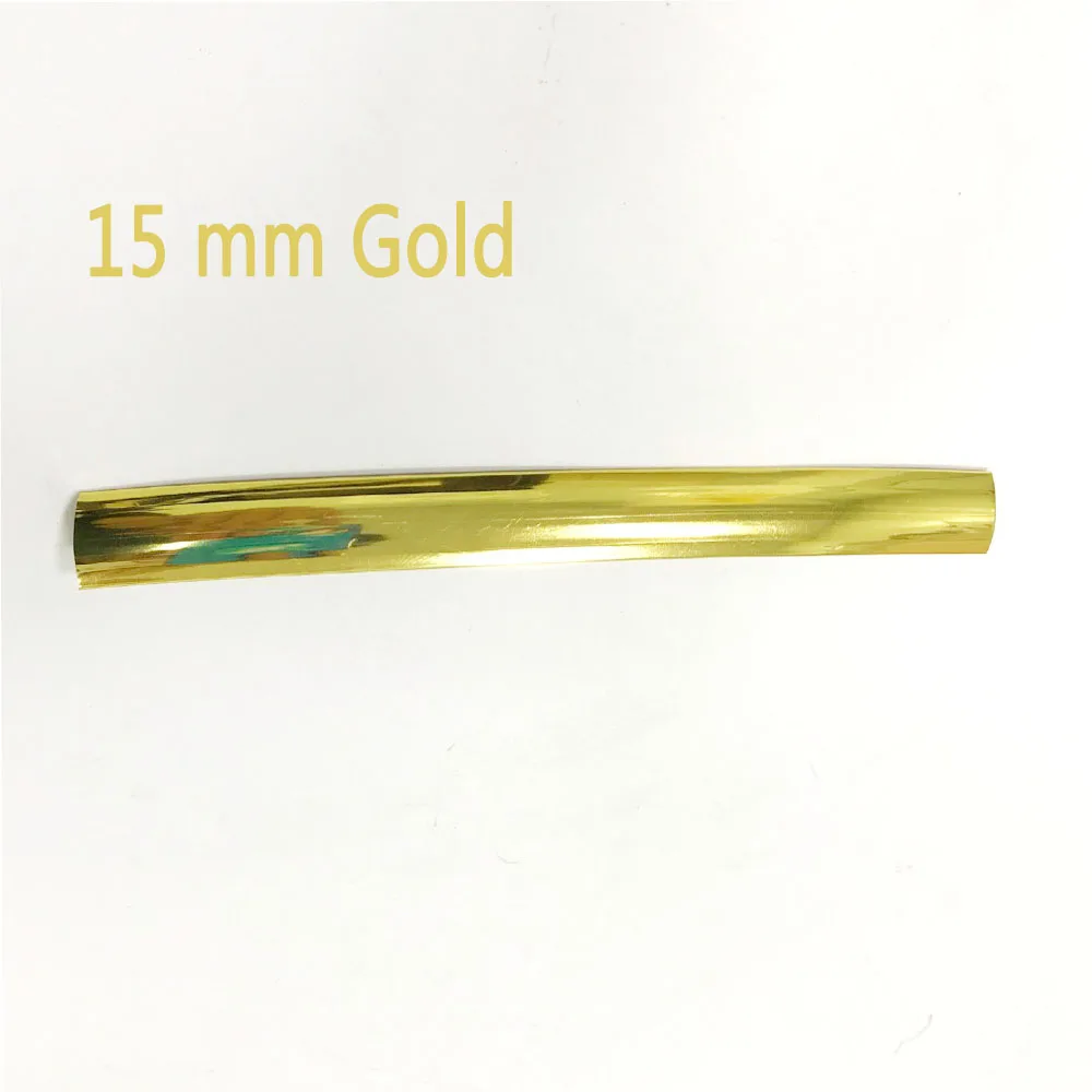 15mm gold 32,8фт 10 м длина 16 мм/19 мм ширина Пластиковые Т-образные формы для аркадных игр MAME машина шкаф хром/черный - Цвет: 15mm gold