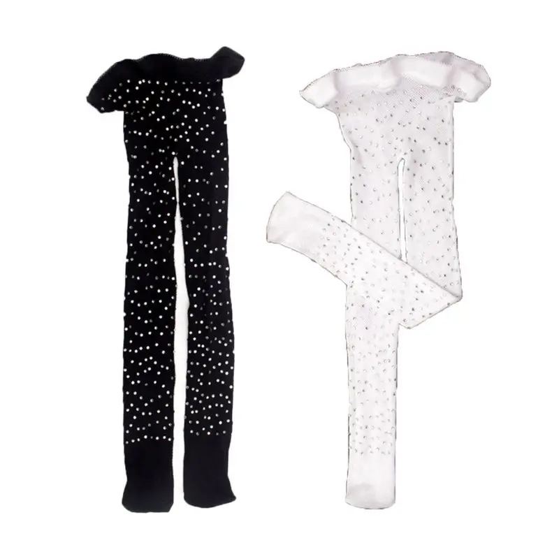 

Children Rhinestone Fishnet Socks Fashion Girls Bottoming Sock Thin Pantyhose