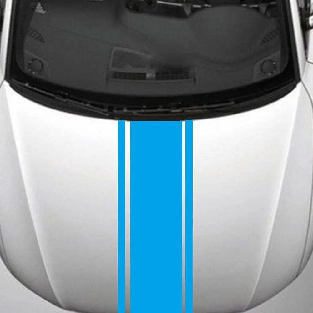 

120x25cm Racing Stripe Vinyl Pinstripe Hood Decals Stickers Car Truck Vehicle
