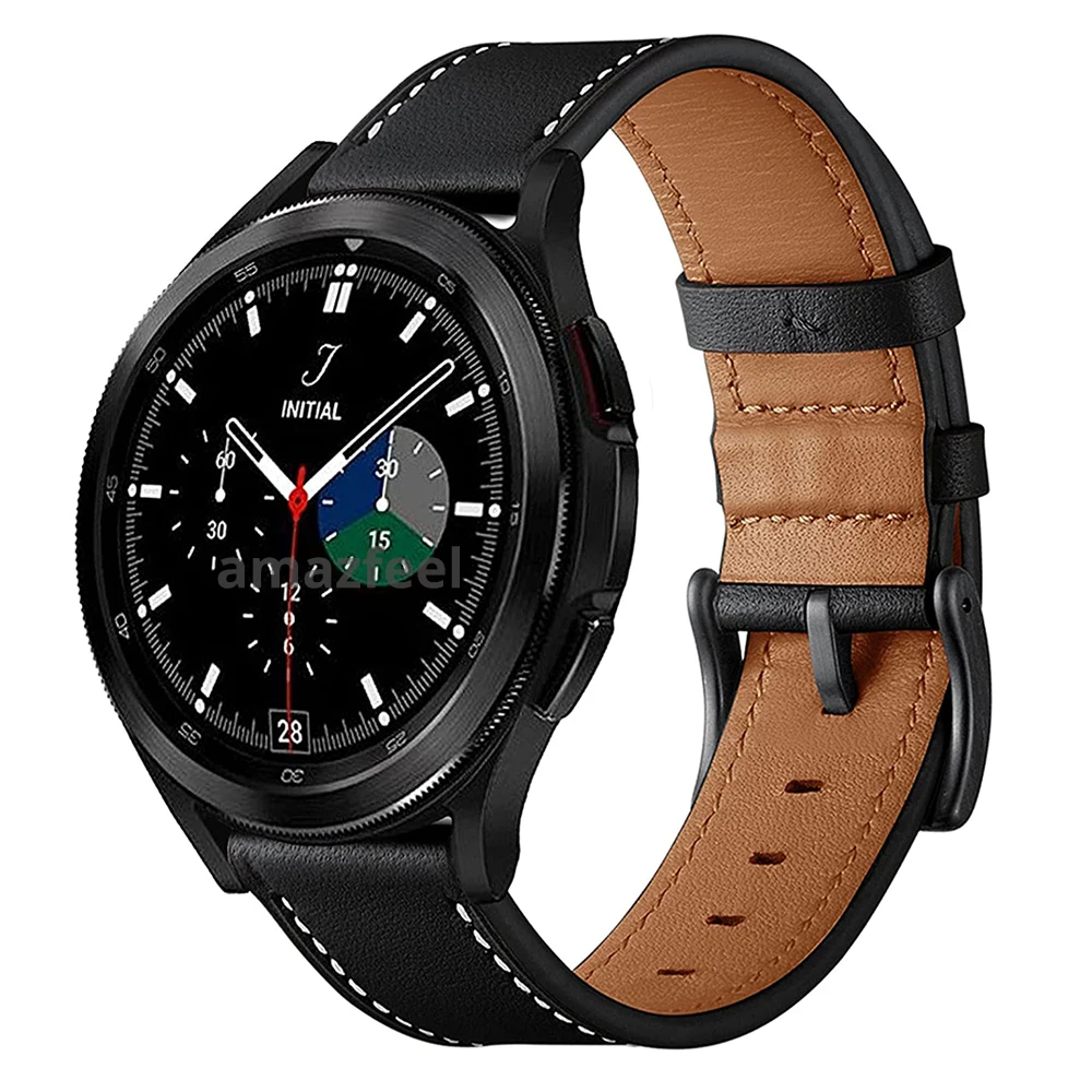 

Ремешок для Samsung Galaxy Watch 4 40 мм 44 мм, классический браслет из натуральной кожи для Galaxy Watch 3 45 мм Active