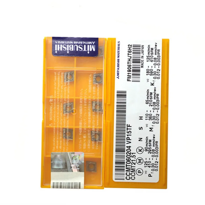 Бесплатная доставка CCMT060204 / CCMT060208 VP15TF US735 cnc карбида обращаясь вставками токарный