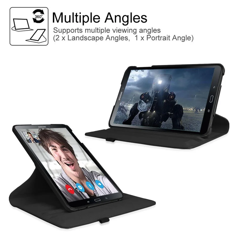Вращающийся на 360 градусов чехол для Samsung Galaxy Tab E 9 6 T560 T561 A6 10 1 T585 T580 Funda Cover A 2 5 T590 T595