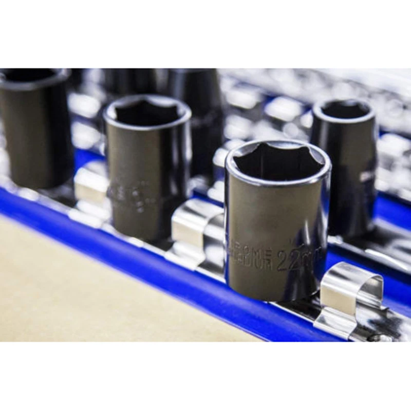 

80 Holder Clips Metal Rall Storage Rack Tray Organiser Chrome Plated Steel Organizer Holder Steel Tray Corrosion Protection