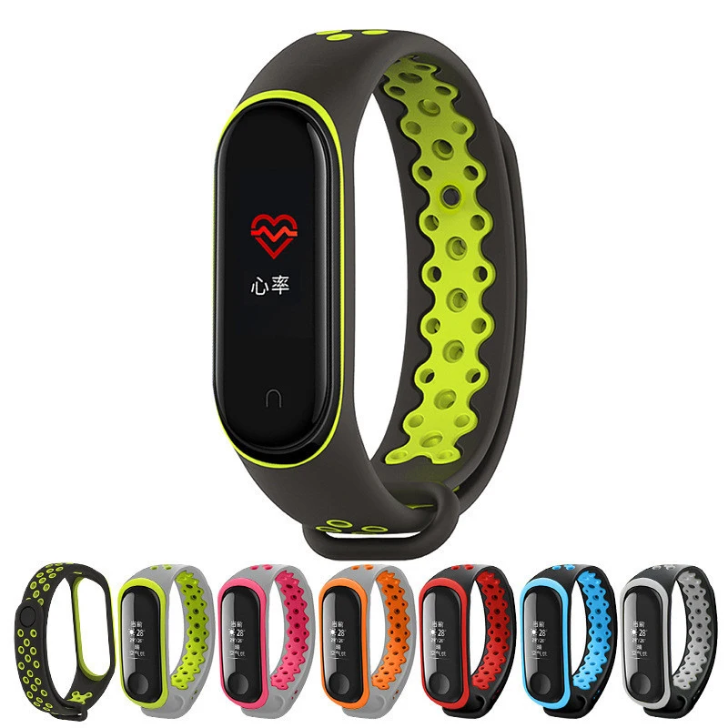 

Bracelet for Xiaomi Mi Band 4 3 Sport Strap Watch Silicone Wrist Strap for Xiaomi Mi Band 3 4 Bracelet Miband 4 3 Strap