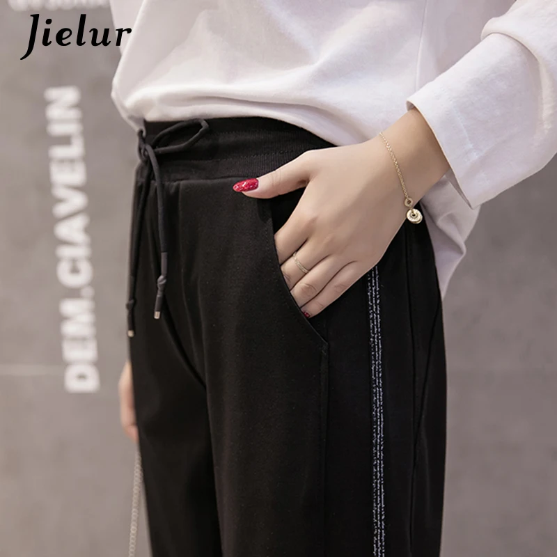 Jielur модные штаны-шаровары для отдыха детей корейский стиль лоскутные