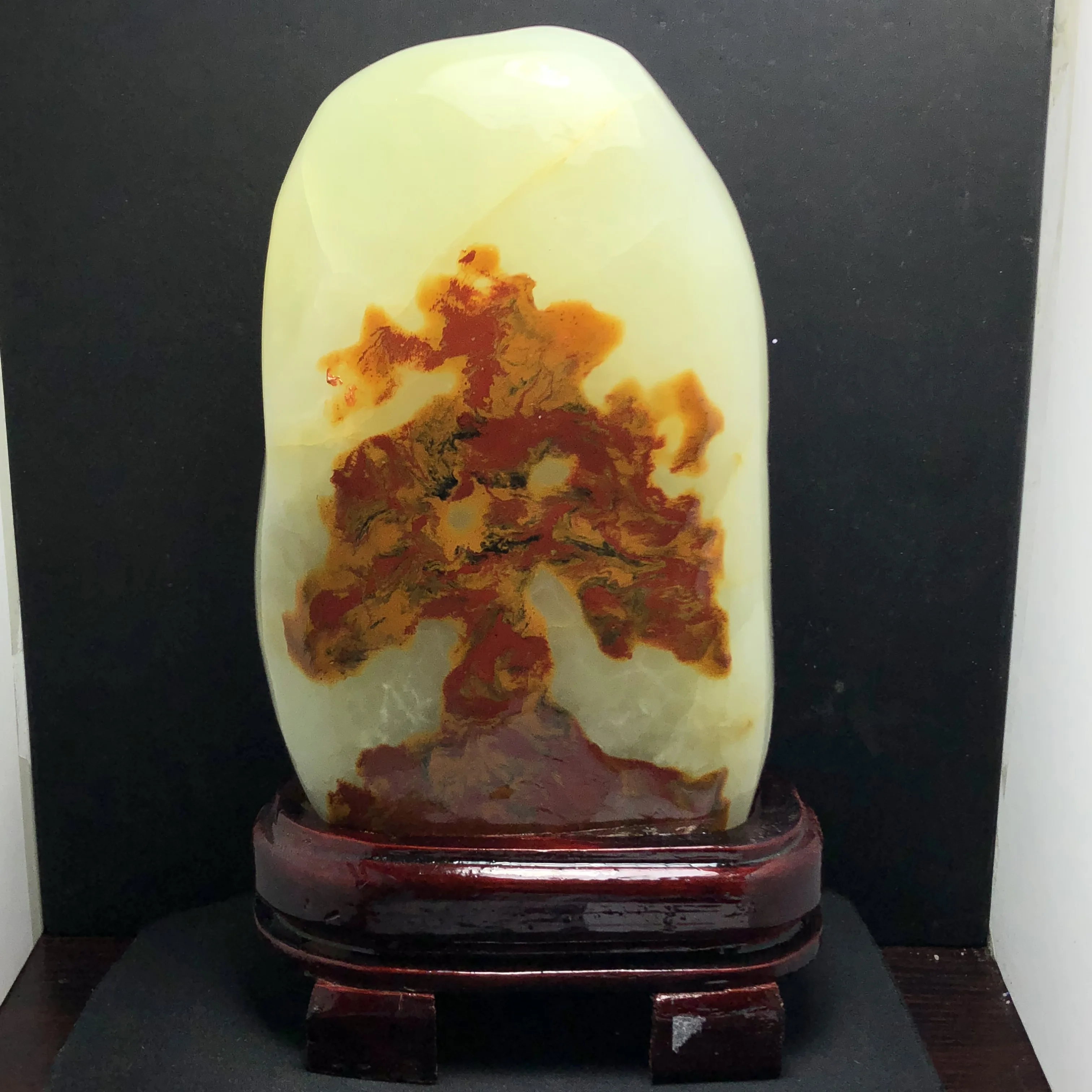 Натуральный! нефритовый пейзаж предметы интерьера | Дом и сад