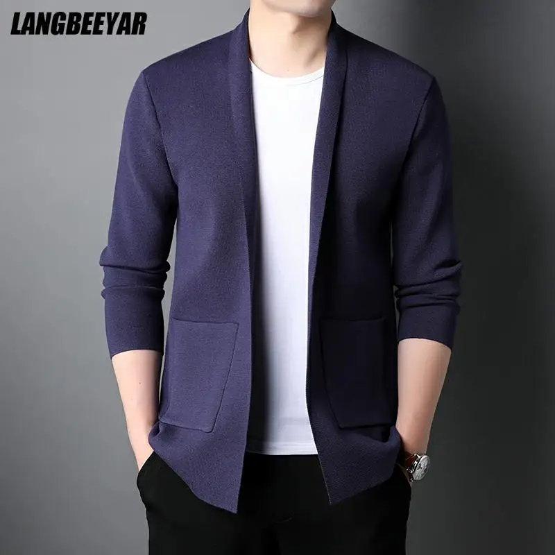 

Top Grade New Brand Fashion Autum Knit Streetwear Cardigan Men Sweater Casual Coats Japanese Vintage Jacket Clothes Men