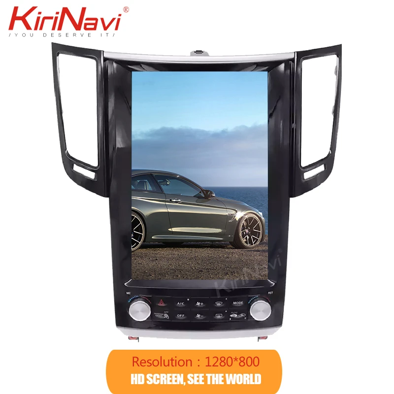 KiriNavi 12 1 &quotHD сенсорный дисплей Din автомобильное радио Android 9 0 для Infiniti QX70 FX25 FX35 FX37
