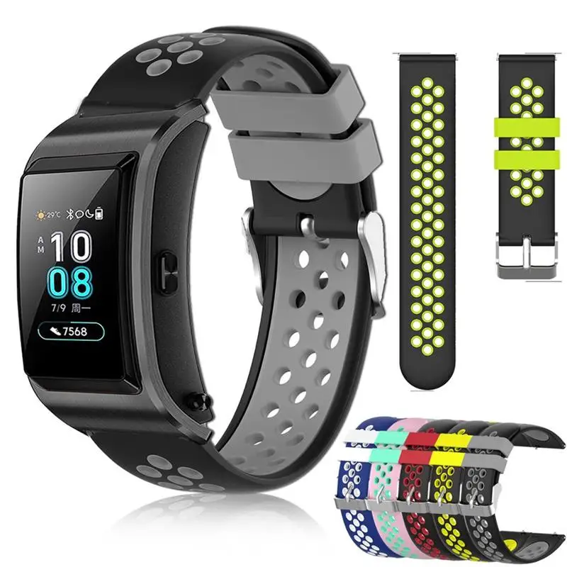 Ремешок силиконовый Duoteng для Huawei Talkband B5 сменный спортивный браслет наручных