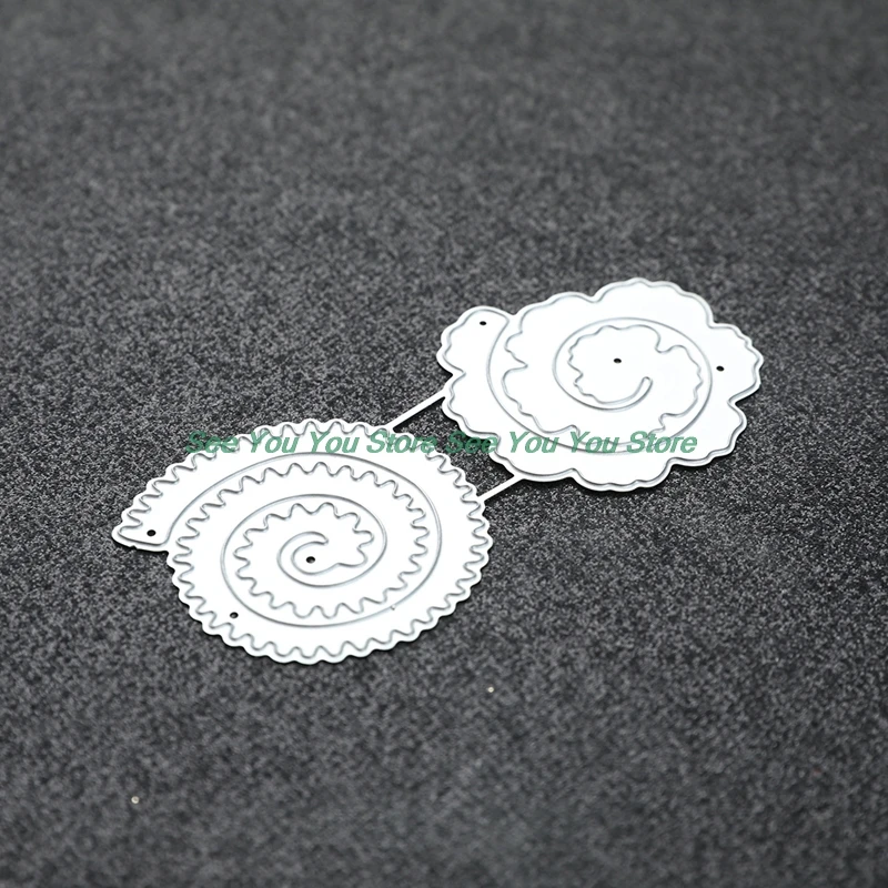 

Spiral Flower Metal Cutting Dies for DIY Scrapbooking Crafts Embossing Die Cuts
