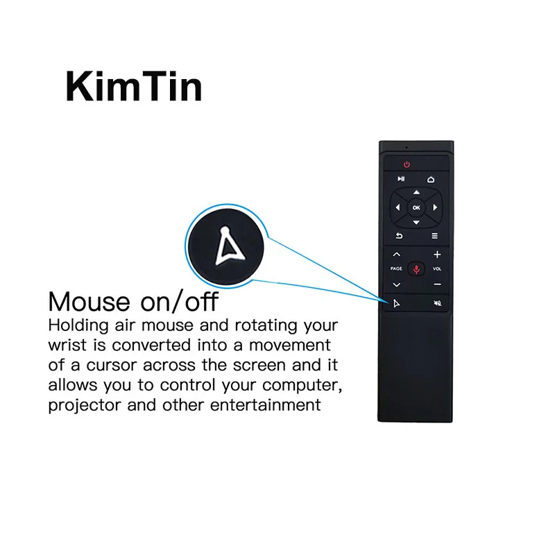 2 4G Беспроводной воздуха Мышь гироскопа голос Управление считывания мини