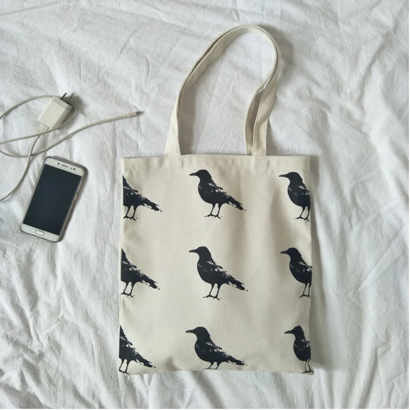 Холщовые женские сумки для покупок белые складные хлопковые тканевые тоуты