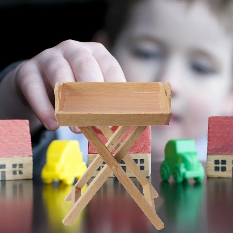 

Аксессуары для кукольного домика в масштабе 1:12, миниатюрный чайный столик, настольная модель, детская игрушка для ролевых игр