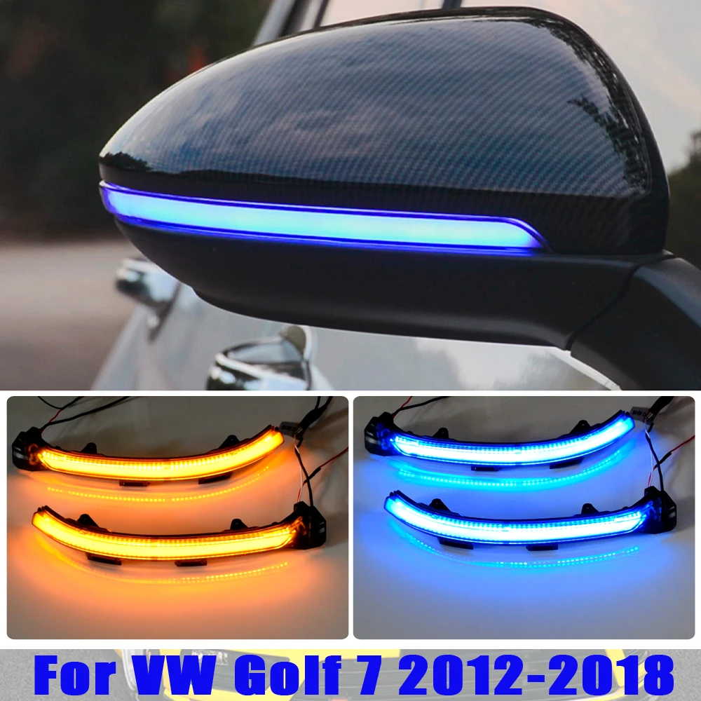 

For Volkswagen Golf MK7 7 GTI R GTD Dynamic Blinker LED Turn Signal Rline Touran Mirror Light for VW 2013 2015 2016 2018