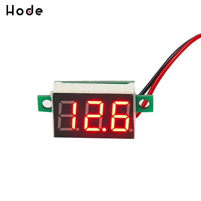 Тестер напряжения двухлинейная панель 0 36 дюйма светодиодный дисплей вольтметр 3