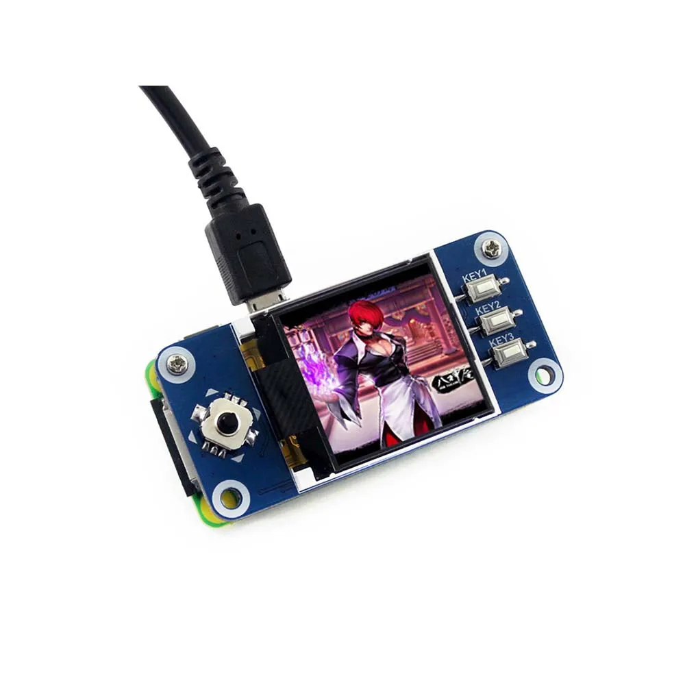 RealQvol 1,44 дюймовый ЖК-дисплей шляпа для Raspberry Pi 2B/3B/3B +/Zero W,128x128 пикселей, SPI интерфейс, ST7735S драйвер RealQvol 1,44 дюймовый ЖК-дисплей шляпа для Raspberry Pi 2B/3B/3B +/Zero W,128x128 пикселей, SPI интерфейс, ST7735S драйвер