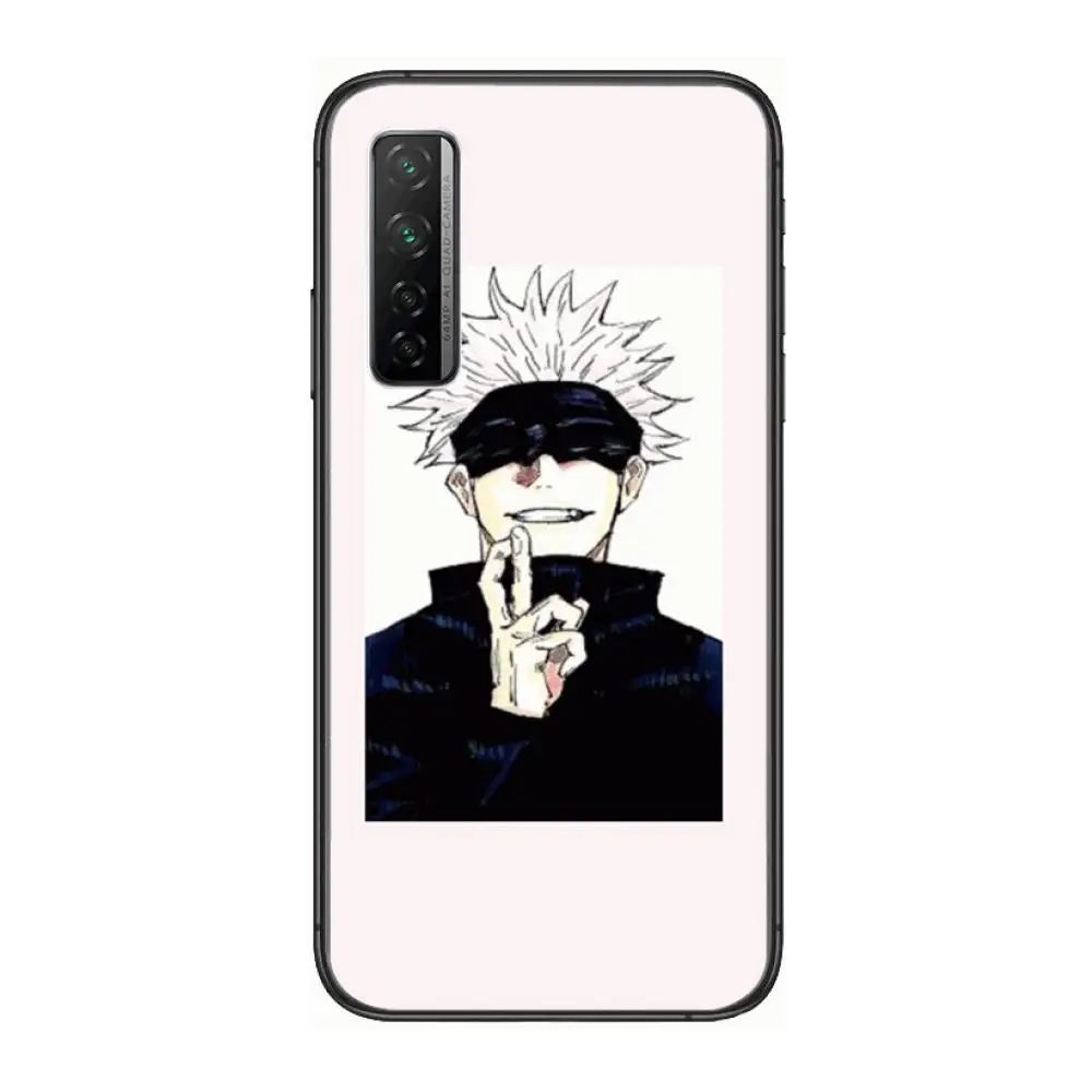 

Anime jujutsu kaisen Phone Case For Huawei mate 40 30 10 20 40 8 9 Lite Z Pro Black Etui 3D Coque Painting Hoesjes 5g black