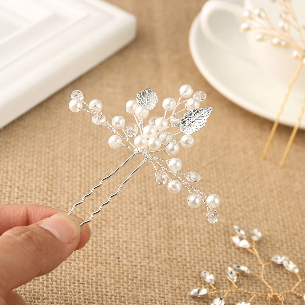 1 шт. жемчужная заколка для волос выпускного вечера Роскошные хрустальные
