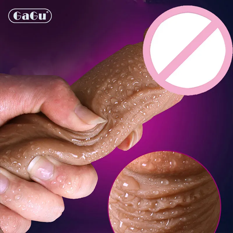 GaGu реалистичный пенис Супер огромный большой фаллоимитатор с присоской