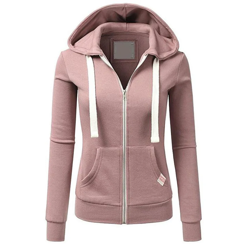 2019 New Fashion Women Windbreaker Coat Long Sleeve Patchwork Thin Skinsuits Hooded Zipper Casual Sport veste femme | Женская одежда
