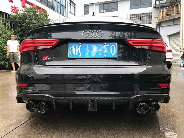 

Подходит для A3 17-18 Sport Audi S3 Pilot Lamp спойлер из углеродного волокна задняя губа