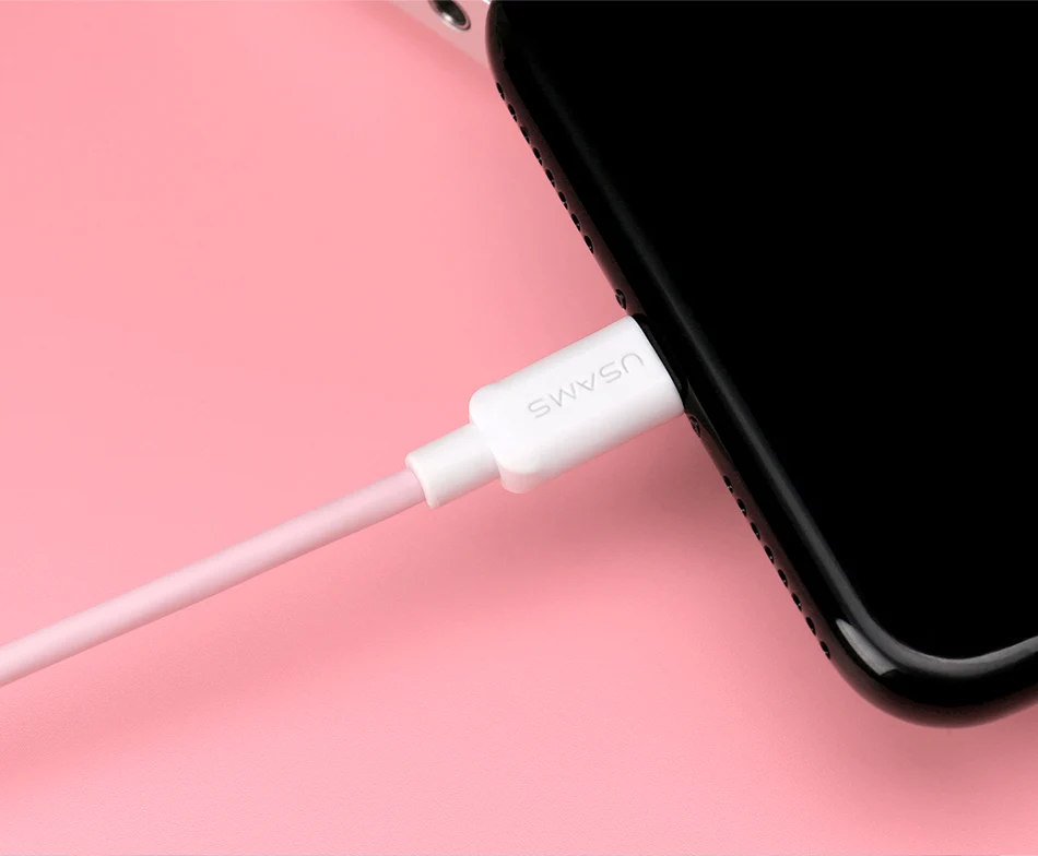 USB кабель для iPhone xr, USAMS iOS 2A кабель для быстрой зарядки для iPhone XS X 8 7 6 5 iPad синхронизация данных USB зарядное устройство для освещения кабель