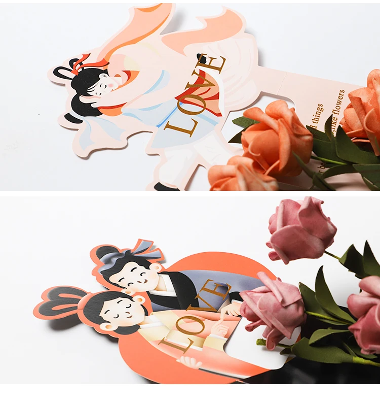 Свадьба и помолвка Deco корейский оберточная крафт бумага подарок самодельный Лед