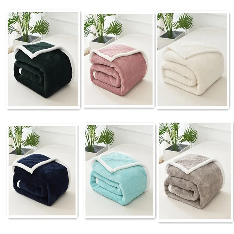 Зимнее Фланелевое Флисовое одеяло для взрослых парная кровать скандинавские