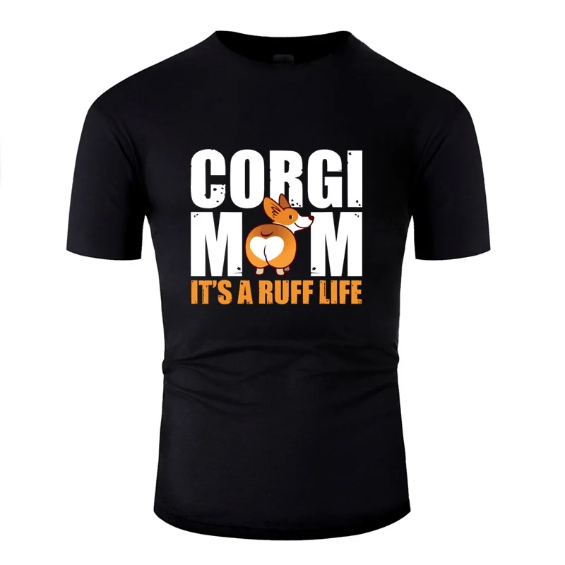 Трикотажные рубашки для мамы Corgi! Вельш корги рубашка! Мужская футболка Lover Corgi
