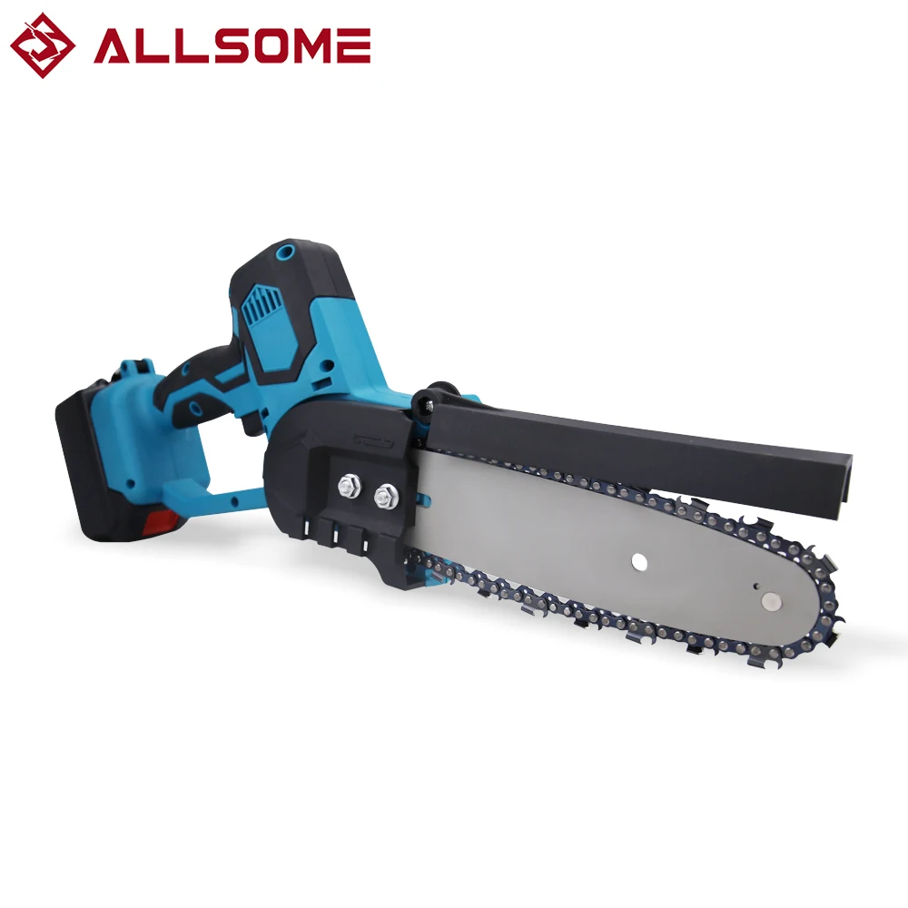 ALLSOME 21V 8 inch Electric Saw Chainsaw Wood Cutters Bracke For Makita Battery Chain Saw Power Tool