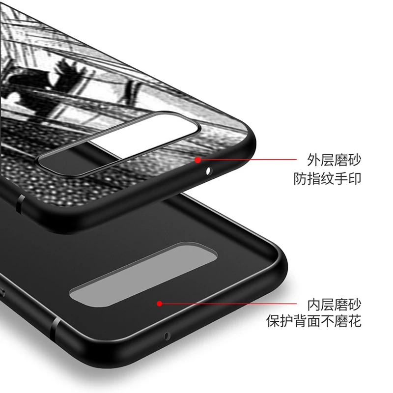 

Black TPU Soft Cover Cute Japan Cartoon Girl for Samsung Galaxy S20 Ultra S10 S10e FE 5G S9 S8 S7 S6 Edge Plus Lite Phone Case