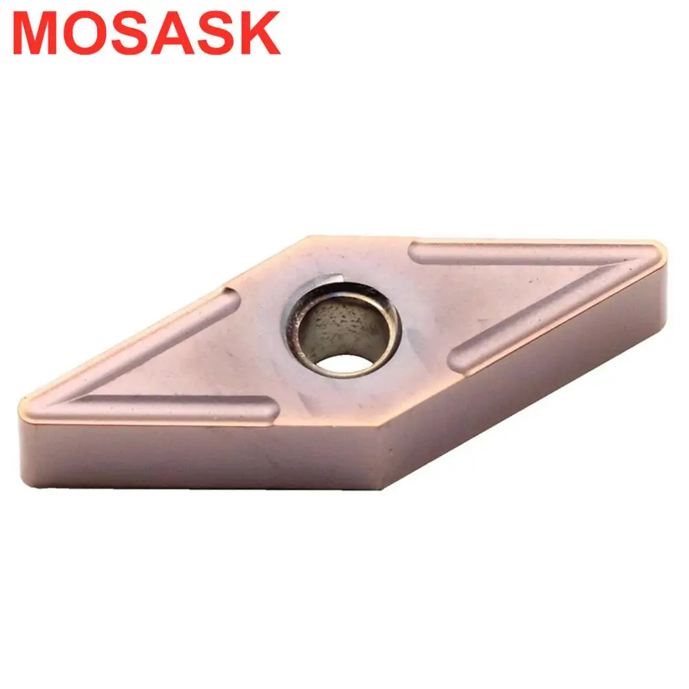 MOSASK VNMG 10 шт VNMG160404 ZM30 обработка нержавеющей стали цементированный карбид вольфрама вставки