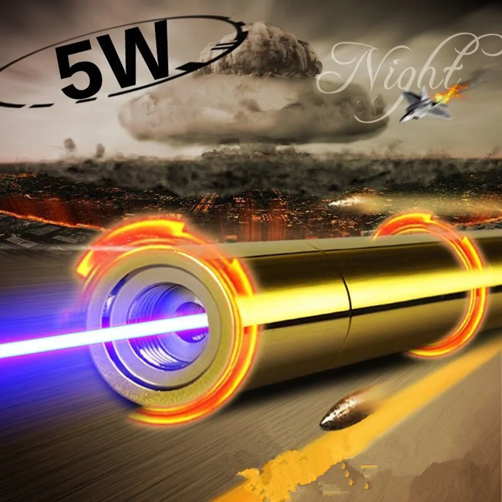 Лазерная указка из чистой меди может фокусироваться на мощном синем лазерном