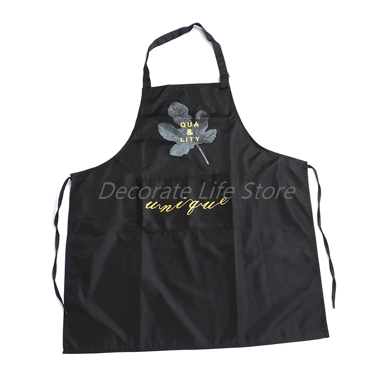 

1Pc Striped Waterproof Polyester Bib Apron Woman Adult Bibs Home Cooking Aprons