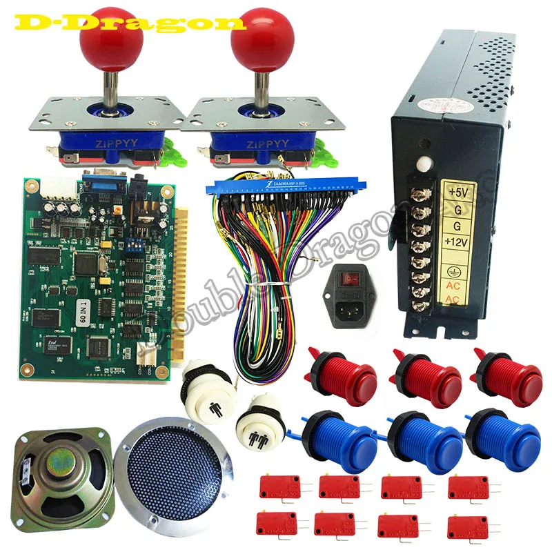

DIY Arcade kits Jamma 60 in 1 game board Classic Arcade Multi game JAMMA PCB Arcade game kit Arcade Joystick