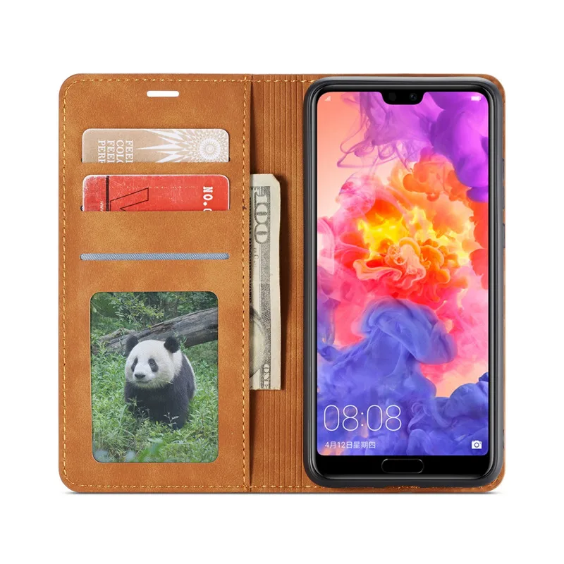 Leather Flip Case For Huawei P20 P20Pro P20Lite Luxury Wallet Phone Cover Soft Pro Lite Coque Colorful Cases | Мобильные телефоны и