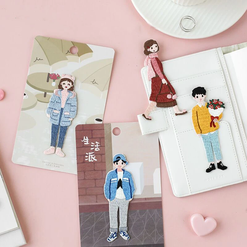 Вышитый утюжок с героями мультфильмов на заплатках для одежды джинсы наклейки