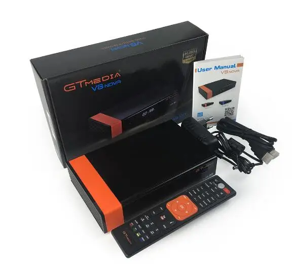 Gtmedia V8 NOVA + 1 год cam hevc спутниковый ресивер Builtin wifi Поддержка H.265 AVS Испания в