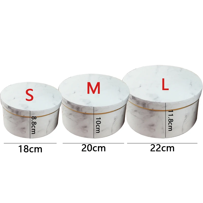 

1Pcs Round Shape Gift Packing box Cookie Candy Box Multi Use Wedding Favors Flower Wraping Storage Box High Quality