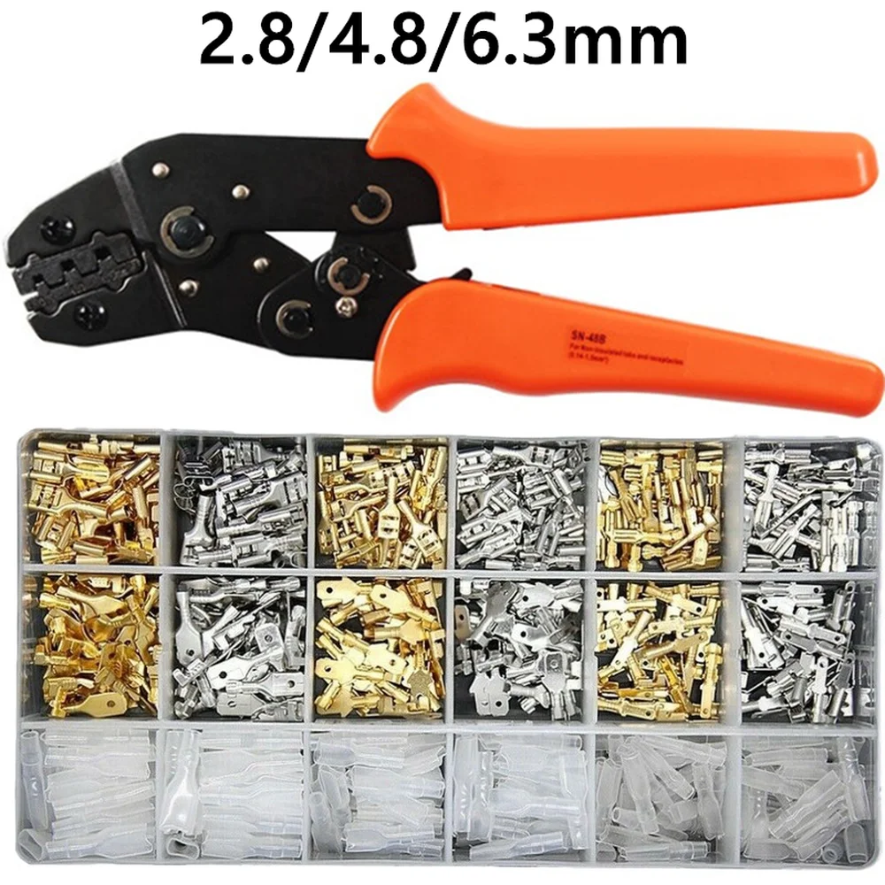 

900PCS Female Male Electrical Spade Wire Butt Connectors Lugs Battery Starter Cable Splice Crimp Terminals Kit Assortment