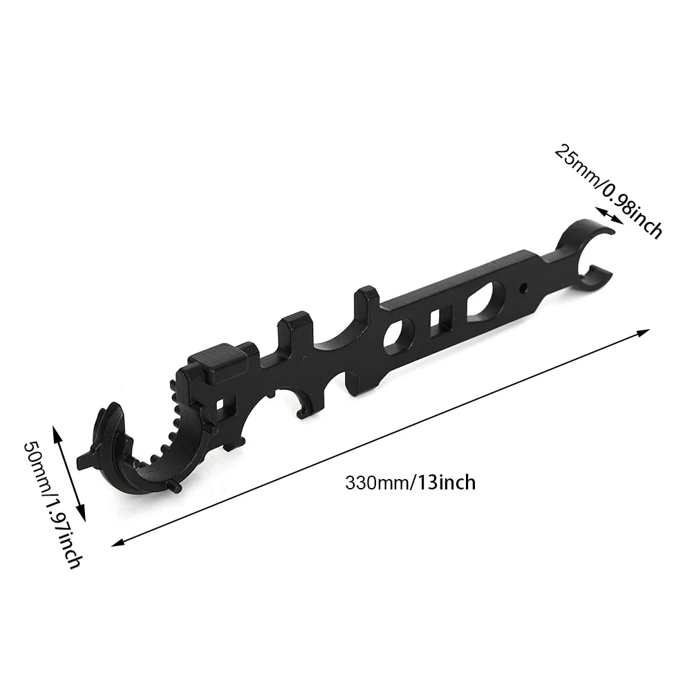 

Spanner Hand Tool Portable Heavy Duty Manual Alloy Steel Multi Function Quick Snap Outdoor Combo Wrench For AR15 Easy Grip