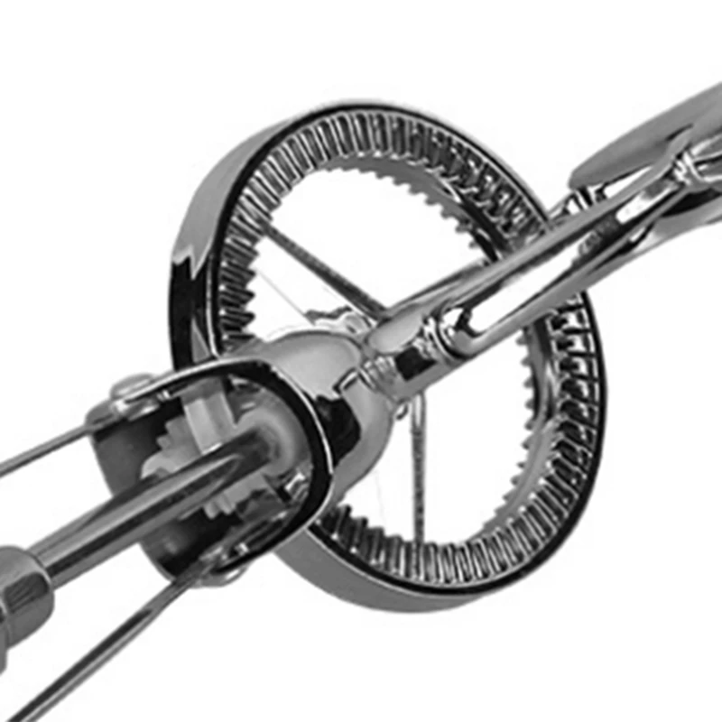 Ручной поворотный взбиватель для яиц из нержавеющей стали ручной шейкер с