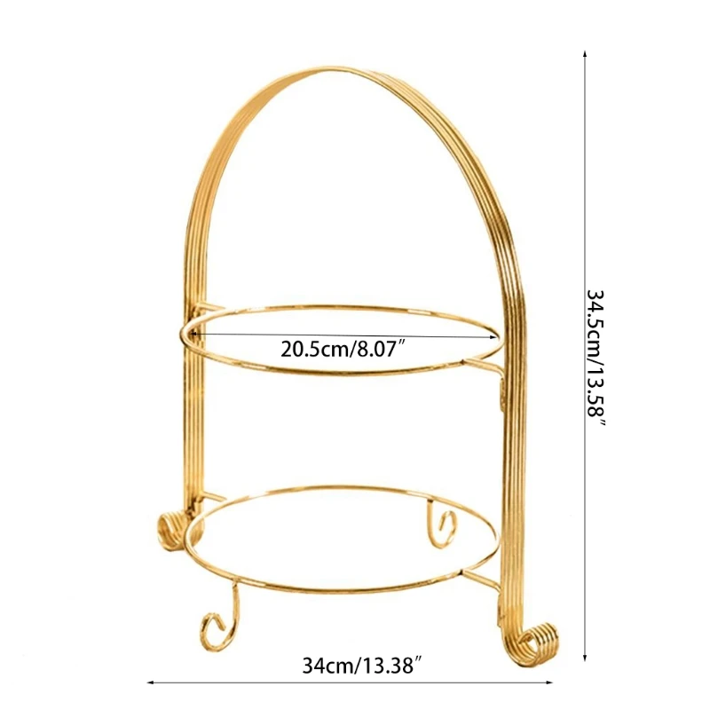 Двухслойная стойка для закусок круглой формы |