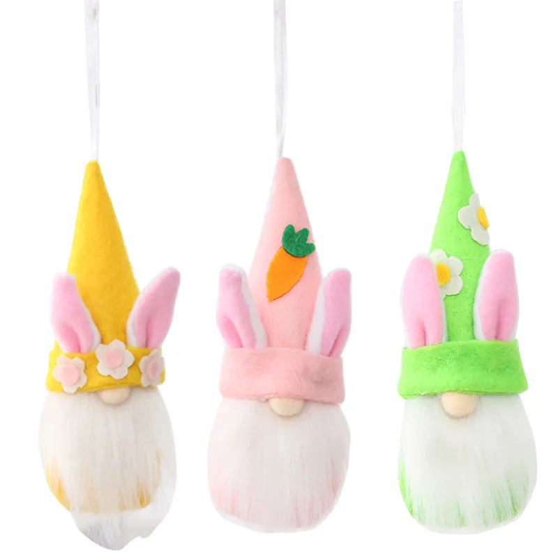 

Happy Easter Faceless Gnome Rabbit Baby Gifts Desktop Decoration Spring Hanging Bunny Kids Gift Easter Decoration Doll Ornaments