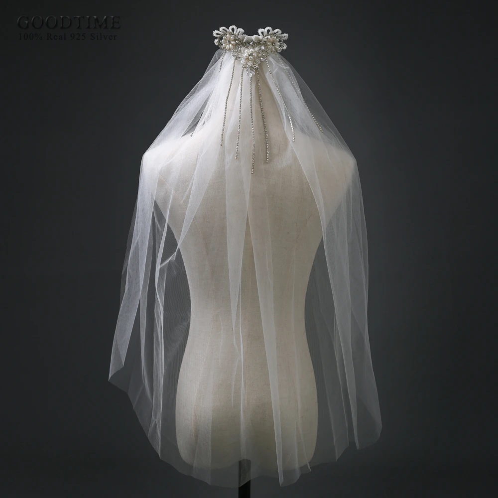 Благородная свадебная вуаль свадебные аксессуары жемчужная для вечеринки